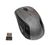 Connectland CL-MOU23011 2.4 GHz Wireless Optical Mouse with USB Micro Receiver, Color: Brushed Aluminum Black