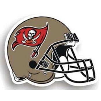 Tampa Bay Buccaneers 12 Inch Helmet Car Magnet (Quantity of 1)