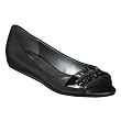 Women's Mossimo&reg; Verla Peep-Toe Ballet Flats - Black