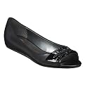 Women's Mossimo&reg; Verla Peep-Toe Ballet Flats - Black