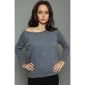Buy Alternative Apparel The Slouchy Pullover Sweatshirt in Navy hood ,Sweatshirts for Women by Alternative