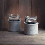 Hukka Design - Gobelet à liqueur en stéatite -Napsu- 5 cl, 2 pcs (Originaire de Finlande) Image du produit