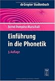 Produkt-Bild: Einf&uuml;hrung in die Phonetik (de Gruyter Studienbuch)