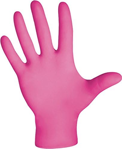DASH Alasta Pink Shimmer Nitrile Exam Gloves (Medium)