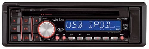 Clarion DXZ385USB CD/MP3/WMA/AAC Receiver with CeNET Control, Front Panel USB Port, Satellite Radio Ready