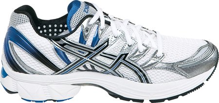 ASICS Men’s GEL-Nimbus 12 Running Shoe,White/Black/Royal,9.5 2E US