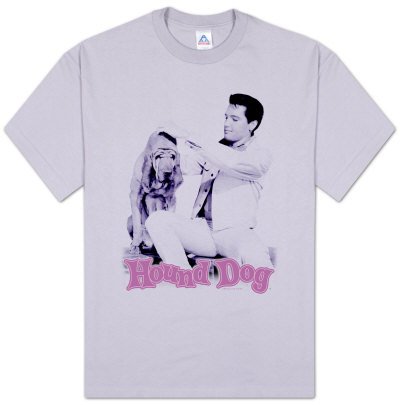 Elvis - Hound Dog T-Shirt, XL - Lavender