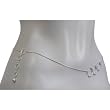 Back Belly Chains Sterling Silver Jewelry Max Length 38.5 inches
