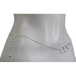 Back Belly Chains Sterling Silver Jewelry Length 38.5 inches