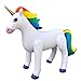 Jet Creations Inflatable Standing Rainbow Unicorn, 40  inch Long â€“ Great for Pool, Party Decoration, Birthday