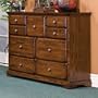 Kush Furniture Bear Creek 9 Drawer Mule Chest in Dark Oak Finish