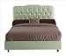 Skyline Furniture 74+0BED(Bamboo) Tufted Arch Bed in Bamboo Size: Twin