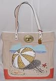 Coach Pierre Le-tan Umbrella Beach Tote Bag Handbag Style 14962