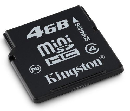 Electronics: Kingston 4GB Mini SDHC Class 4 Card  SDM4/4GB 