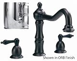 Belle Foret BFN30001CP Chrome ADA Compliant Widespread Lavatory Faucet with Metal Lever Handles N30