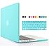 iBenzer - 2 in 1 Soft-Touch Plastic Hard Case Cover & Keyboard Cover for 13 inches Macbook Pro 13.3'' with Retina display (Model: A1502 / A1425 ), Turquoise MMP13R-TBL+1