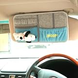 スヌーピーサンバイザーポケット ブルー