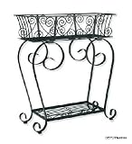 Console Porte plante jardinière fleur en fer forgé