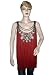 Womens Tunic Top-New Bollywood Fashion Maroon Sleeveless Scoop Neck Tank Top M