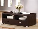 Contemporary Espresso Finish Coffee / Cocktail Table