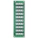 Leviton 1x9 Bridged Telephone Board, 47603-110, Green