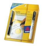 AVE7227 KIT,LABEL,CD/DVD,ERASABLE