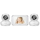 Motorola Digital Video Baby Monitor - Motorola MBP38S-2 Digital Video Baby Monitor with 4.3-Inch Color LCD Screen and 2 Cameras with Remote Pan, Tilt and Zoom