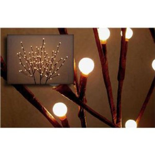 Lighted Willow Branch 60-lights 20" Tall, Electric Large bulb