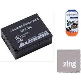 Fujifilm FinePix X-PRO1 Digital Camera Battery - NP-W126 Battery + LCD Screen Protectors + Micro Fiber Cleaning Cloth