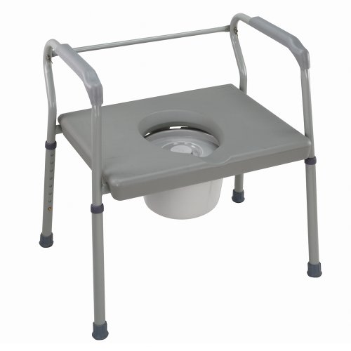 Duro-Med DMI Heavy-Duty Steel Commode with Platform Seat On Sale