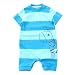 Kite Kids Baby Boy Stripy Zebra Romper - Blue - 12 Months