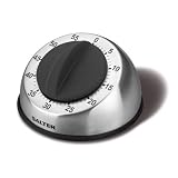 Salter 60 Minute Black and Stainless Steel Clockwork Timer