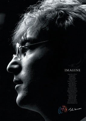 John Lennon - Imagine (Lyrics) 24X 36 ST Art Poster