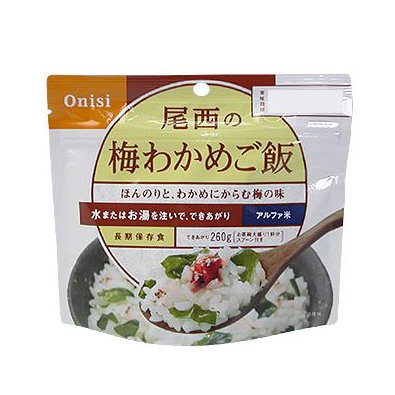 尾西食品 梅わかめご飯 100g 671-SE