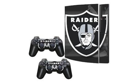 SkinGizmos Oakland Raiders Vinyl Adhesive Decal Skin for Playstation 3