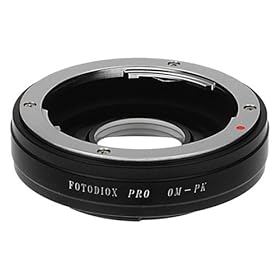 Fotodiox Pro Lens Mount Adapter, Selective 35mm Olympus Zuiko Lens to Pentax K Mount Camera adapter (Please See Compatible Lens list), OM-PK Pro