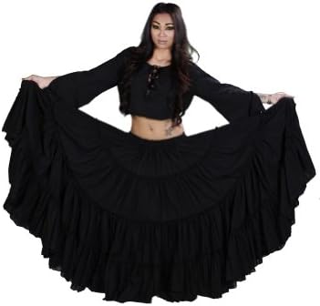 Belly Dance Tribal Cotton 25 Yard Skirt | Fiery Frills