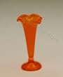 Dollhouse Miniature Handblown German Tangerine Glass Vase