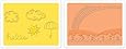 Sizzix Framelits Die Set 5PK with Textured Impressions - Hello Rainbow Set by Deena Ziegler & Jen Long