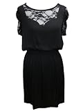 Ladylike Lace Shift Dress in Black or Light Taupe