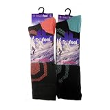 2 Pairs Womens SKI Thermal Socks By Freshfeel Size 4-7