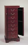 Cherry Finsh Jewelry Armoire By Acme Furniture