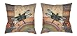 Dragonfly Indoor/Outdoor Weather Resistant Fabric Pillows (Set of two 20 inch)