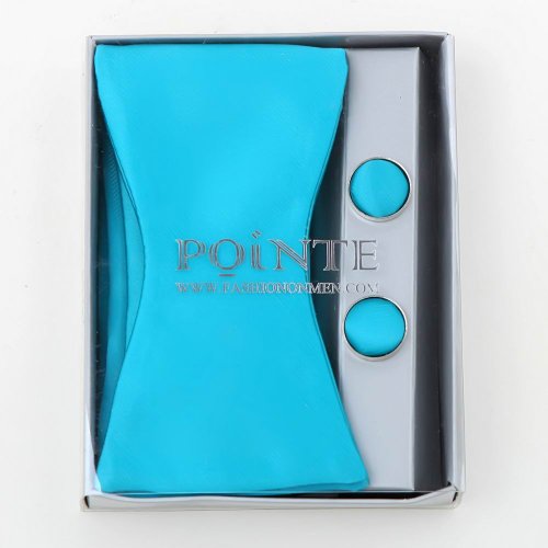 Beat deal on Dark Turquoise Formal Self-tie Bow Tie Hanky Cufflinks Set With Gift Box BT1019