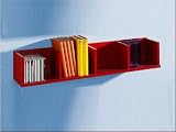 SB-Design 206-004_rot - Wandregal POINT 4 - B x H x T: 92.0 x 16.5 x 17.0 cm