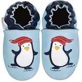Robeez Skating Pengiun Baby Blue Holiday Collection Soft Sole Baby Shoes 3 - 4 Years Old * 08 Newest Collection -- We Have Large Selections! *