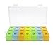 Inspiration Industry NY Pill Organizer Box with Snap Lids (7-day AM/PM) - Pill Box 818