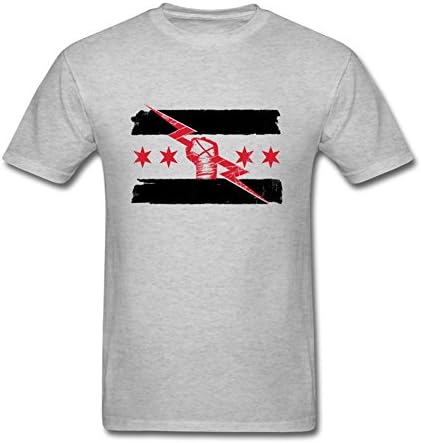 Bod Co WWE Wrestling CM Punk Logo Men's T-Shirts Grey X-Large