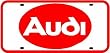 AUDI LICENSE PLATE sign * street car classic