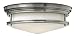 Hinkley 3301AN Hadley - Three Light Flush Mount, Antique Nickel Finish with Etched Opal Glass